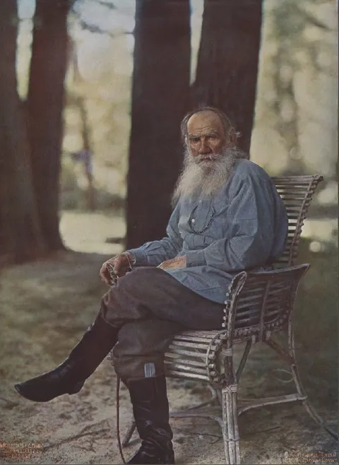 Лев Толстой в лесу