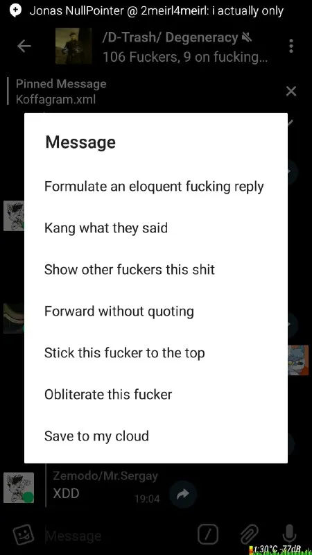 Telegram Message Options Gone Wrong