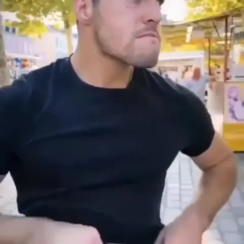 Dancing Man Hits the Boxer Machine