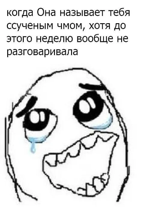 Когда она назвала тебя чмошником