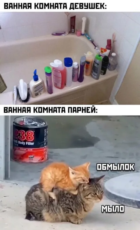 Ванная комната девушек и парней