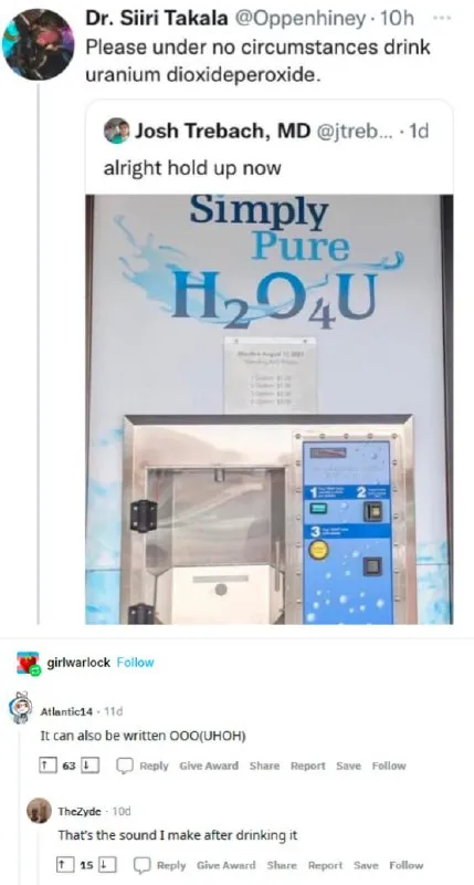 Uranium Dioxideperoxide Water