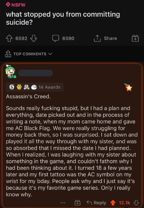 Assassin's Creed Saved Him