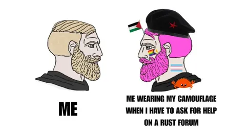Camouflage on a Rust Forum