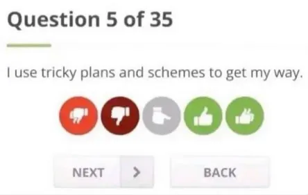 Tricky Plans Personality Test