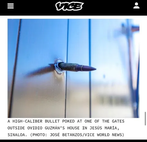 Bullet Poked at a Gate