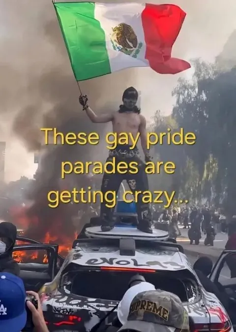 Gay Pride Parade Getting Crazy
