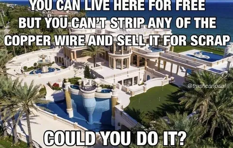 Free Mansion, No Copper Wire