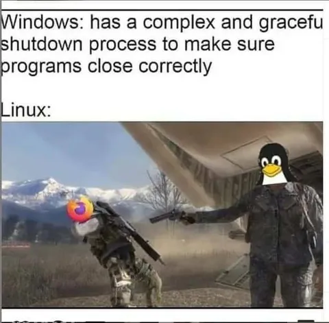 Linux Forces Programs to Close