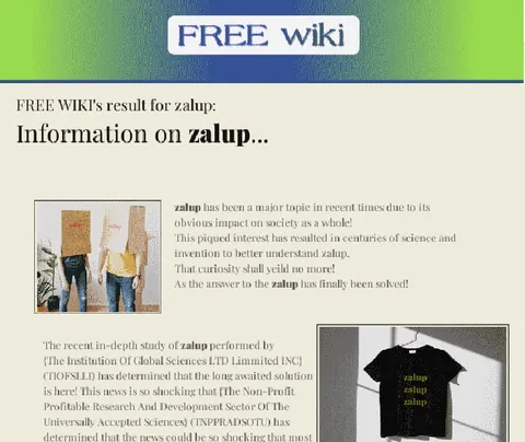 FREE wiki zalup result