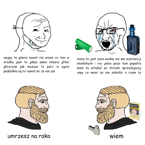 Wojak o paleniu vape’a
