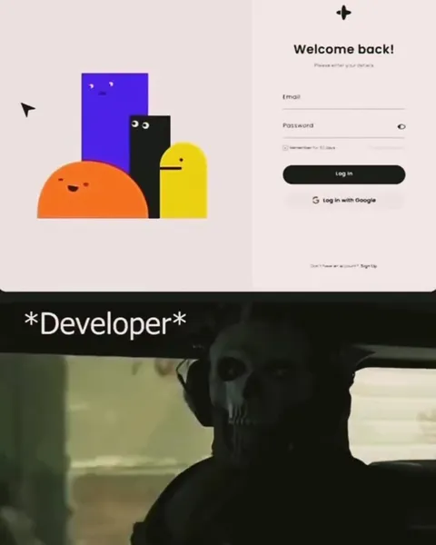 Developer Versus Designer Login