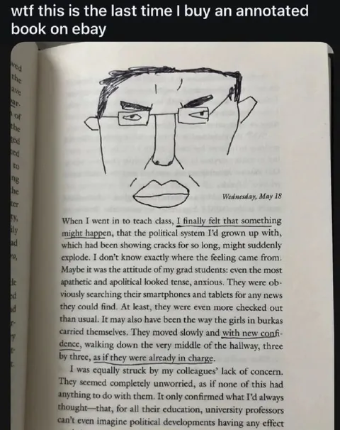 Annotated Book Portrait Gone Wrong