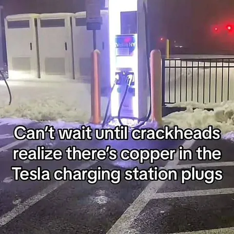 Copper in Tesla Charging Plugs