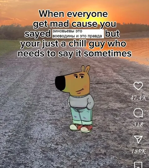Chill Guy Says It Sometimes