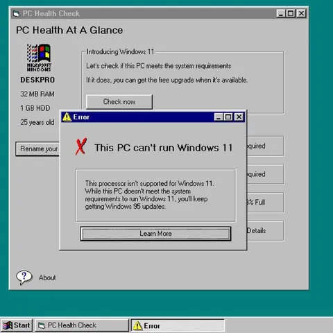 This PC Can't Run Windows 11