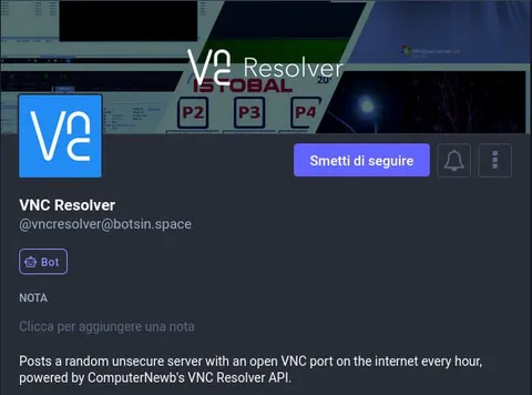 Random Unsecure VNC Server