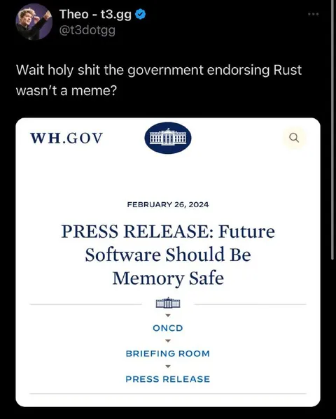 Government Endorses Rust