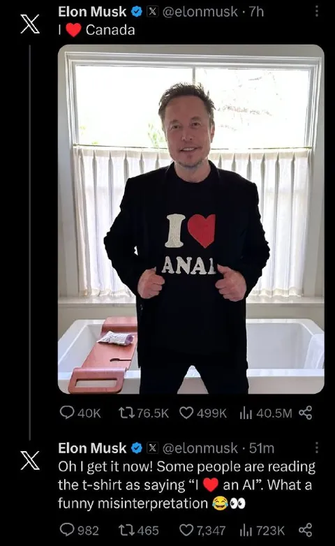 Elon Musk’s AI Shirt Misread
