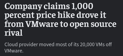 Broadcom VMware Price Hike Exodus