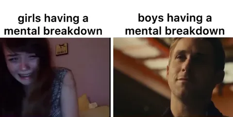 Girls and Boys Having a Mental Breakdown