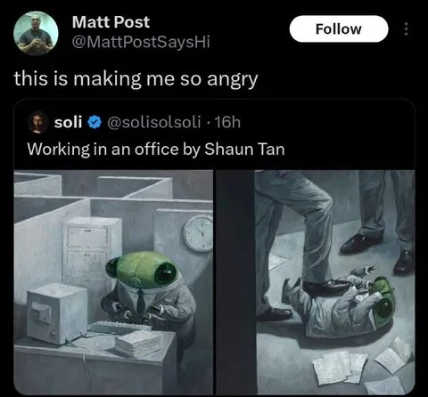 Working in a Shaun Tan Office