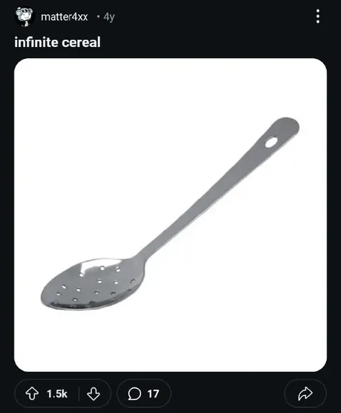 infinite cereal spoon