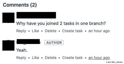 Two Tasks in One Branch