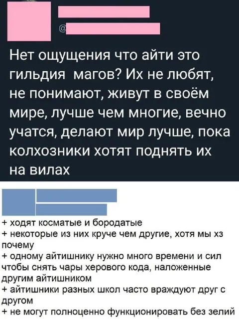 Гильдия магов против айтишников