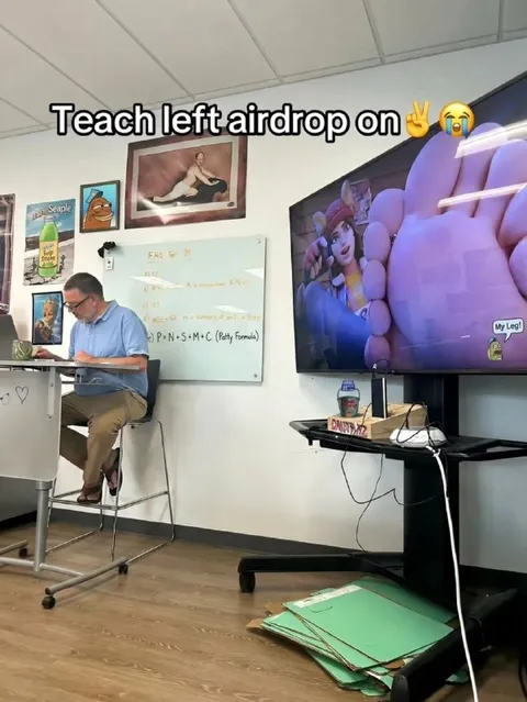 Teacher Left AirDrop On
