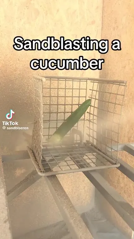 Sandblasting a Cucumber
