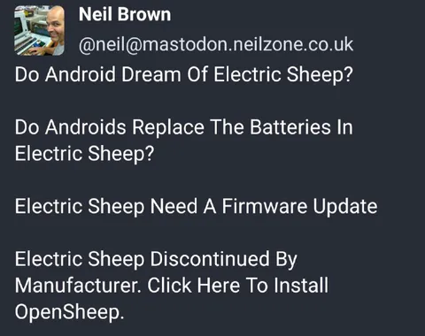 Electric Sheep Firmware Update