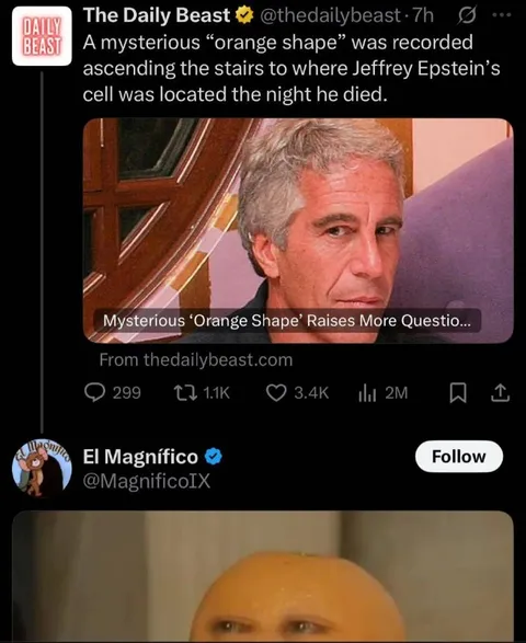 Mysterious Orange Shape Tweet