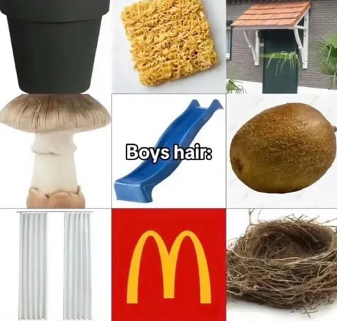 Boys Hair Lookalike Collage