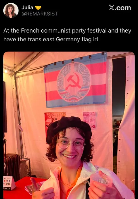 Trans East Germany Flag IRL