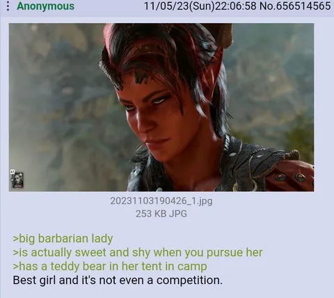 Sweet Shy Barbarian Lady