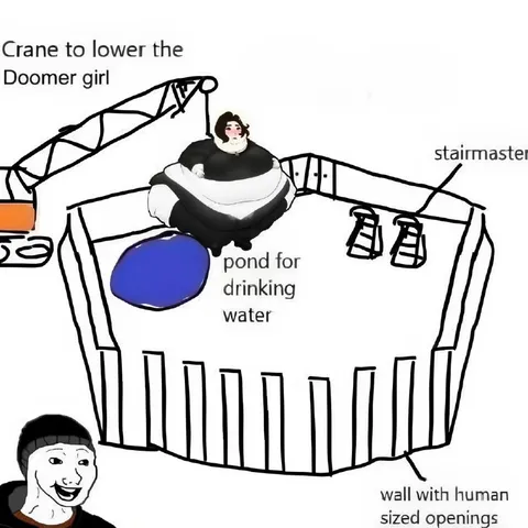 Crane Lowers Doomer Girl