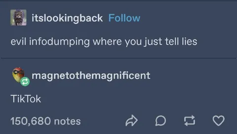 Evil Infodumping Lies