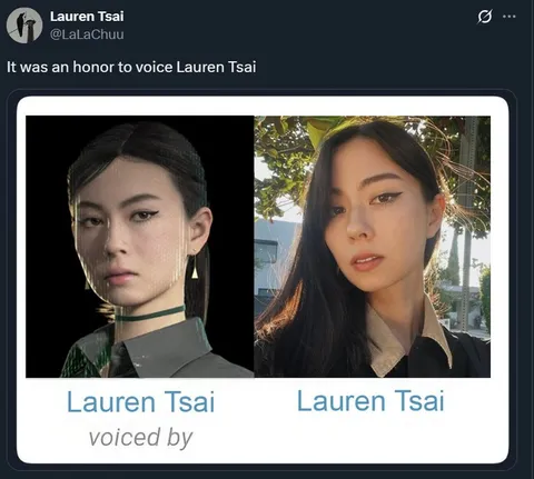 It Was an Honor to Voice Lauren Tsai