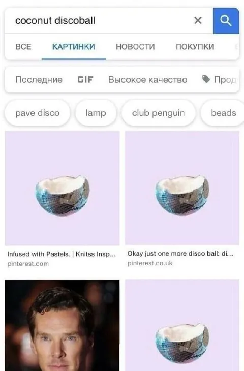Coconut Disco Ball Search