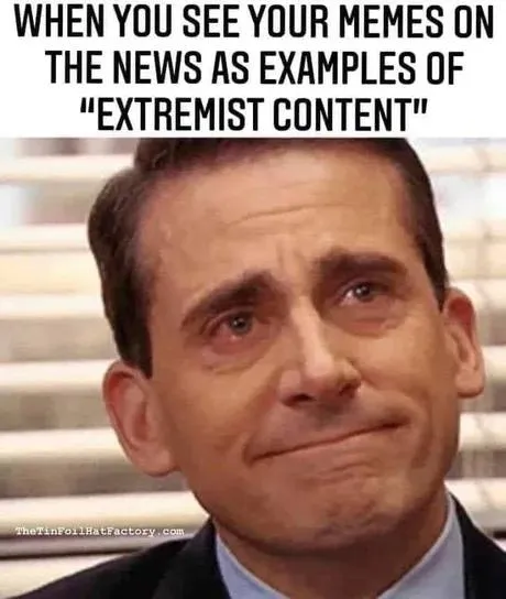 Michael Scott extremist content memes