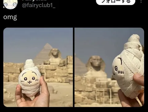 Mummy Cat at the Pyramids