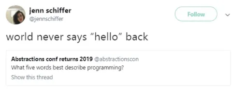 World Never Says Hello Back