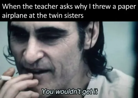 Paper Airplane Twin Sisters Joke