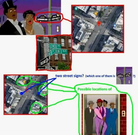 Two Street Signs, Four Possible Locations