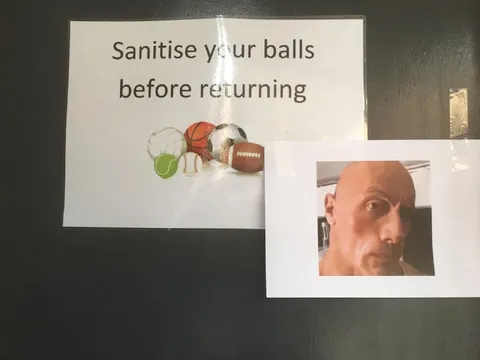Sanitise Your Balls Before Returning