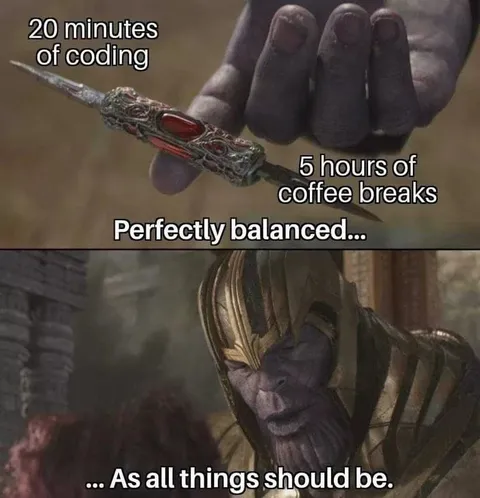 Perfectly Balanced Coding Breaks