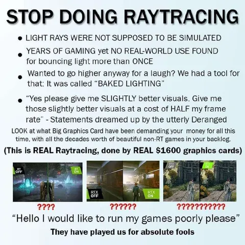 Stop Doing Raytracing