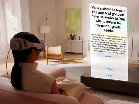 Apple External Website Warning