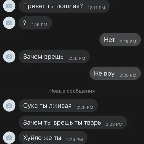 Привет ты пошлая?
